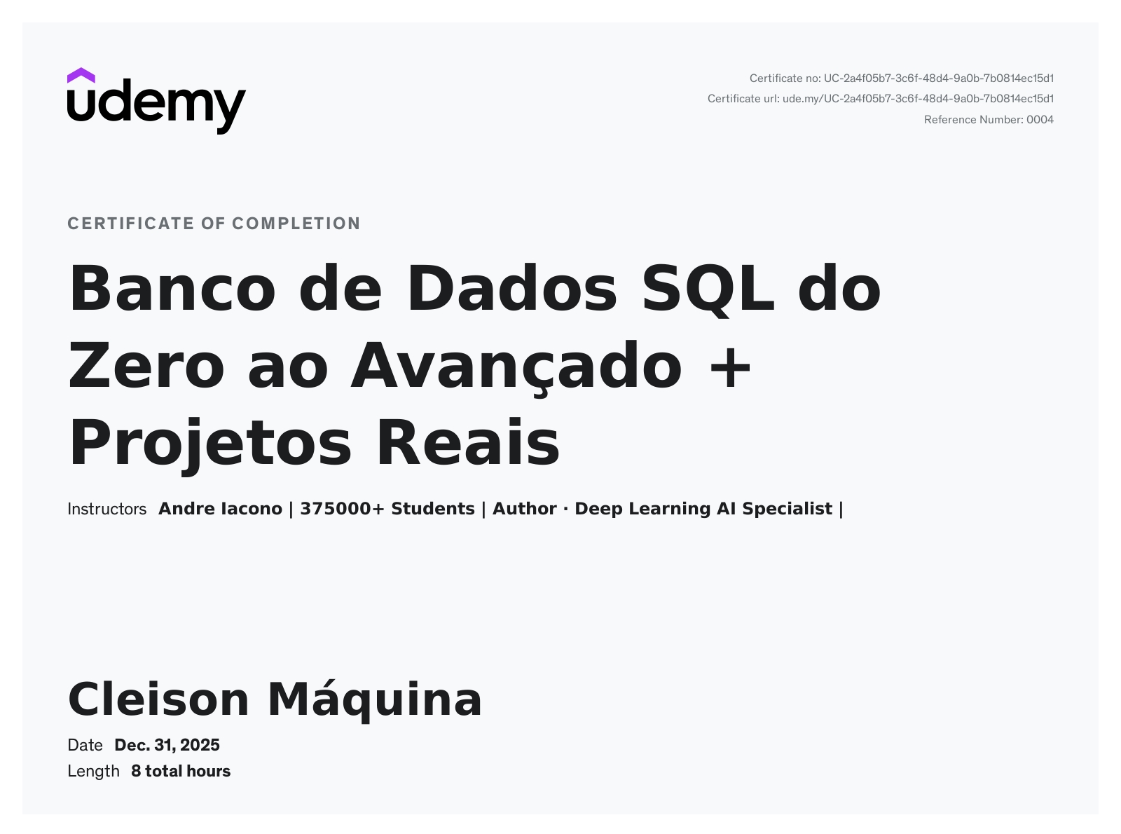 Banco de Dados SQL
